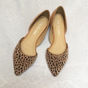 Chinese Laundry NIB Leopard and Tan Flats 7